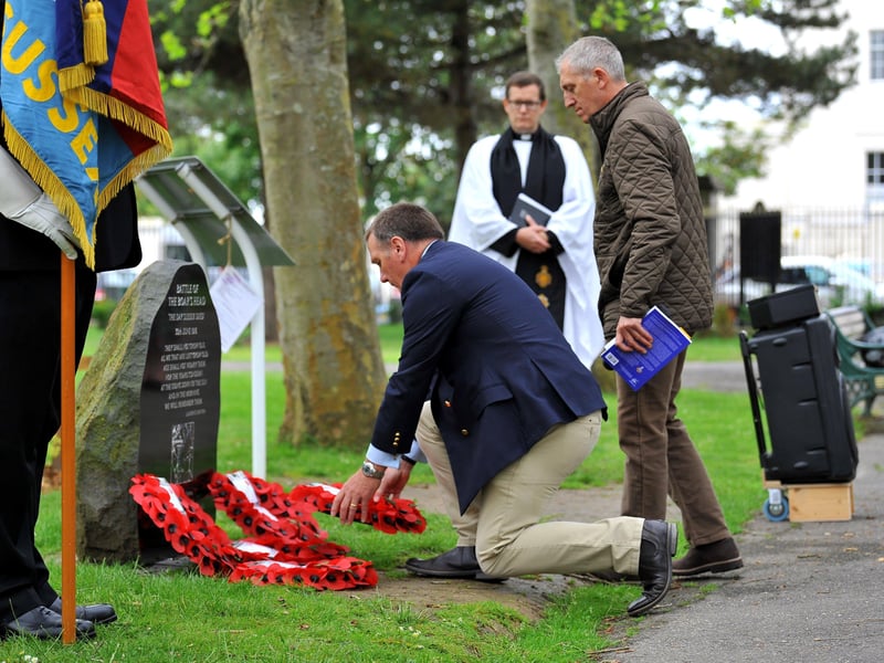 The Royal Sussex Regimental Association marks the 105th anniversary of The Battle of the Boar's Head, also known as The Day that Sussex Died, with a service in Worthing on June 30, 2021. Picture: Steve Robards SR2106301