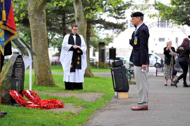 The Royal Sussex Regimental Association marks the 105th anniversary of The Battle of the Boar's Head, also known as The Day that Sussex Died, with a service in Worthing on June 30, 2021. Picture: Steve Robards SR2106301
