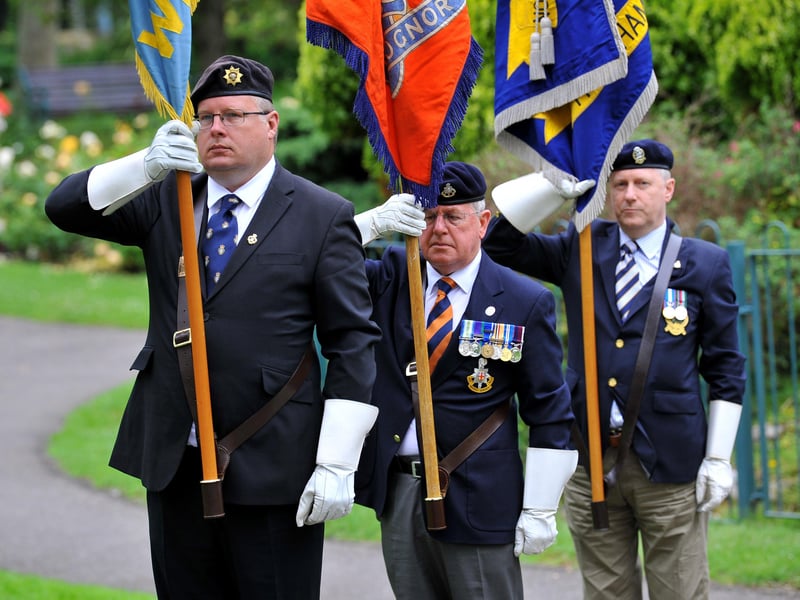The Royal Sussex Regimental Association marks the 105th anniversary of The Battle of the Boar's Head, also known as The Day that Sussex Died, with a service in Worthing on June 30, 2021. Picture: Steve Robards SR2106301