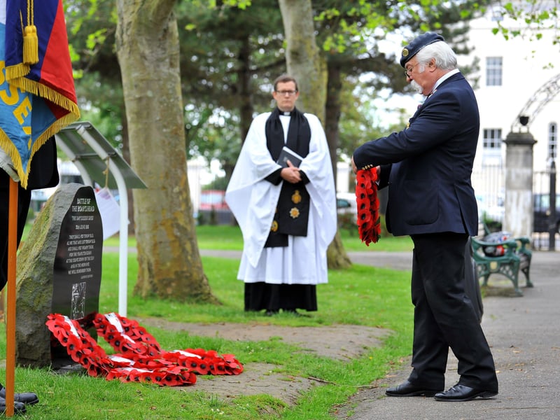The Royal Sussex Regimental Association marks the 105th anniversary of The Battle of the Boar's Head, also known as The Day that Sussex Died, with a service in Worthing on June 30, 2021. Picture: Steve Robards SR2106301