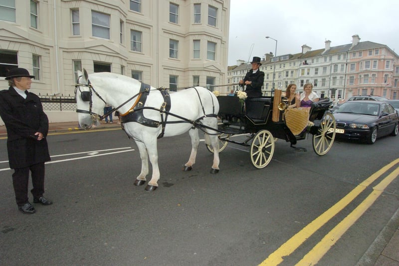 A horse and carriage was a mode of transport