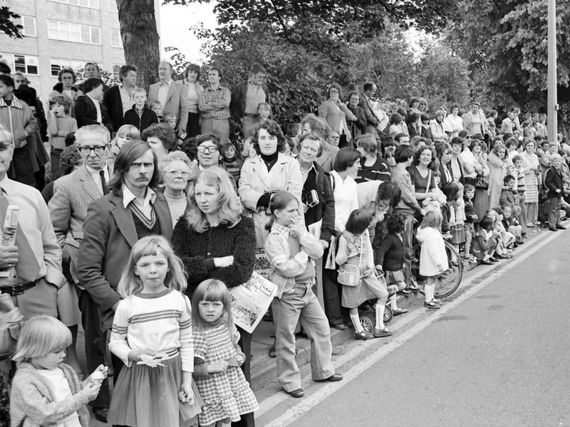 Waiting for the procession