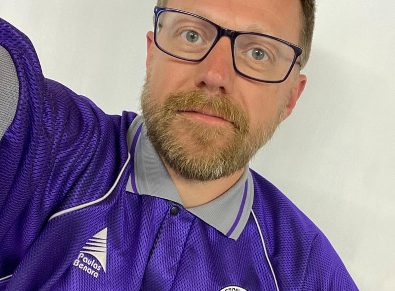 One of the more forgettable away shirts is this purple number from 2000-01, which marked the club's return to the Conference. The first glimpse supporters got of this shirt was Mark Rawle sporting it on the catwalk at a Pilgrim Lounge fashion show.