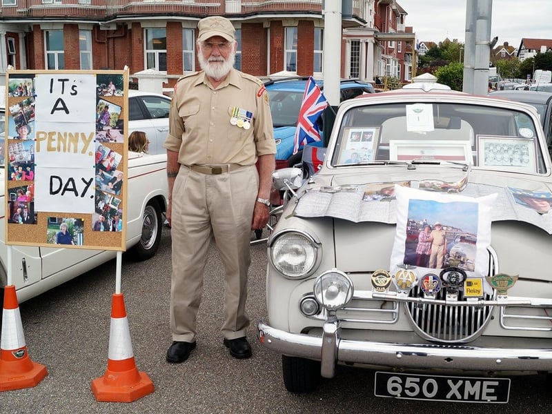 Bexhill 100's Vintage Car Show, 26/6/21. Photo by Derek Canty
Ernie Eldridge SUS-210627-162017001