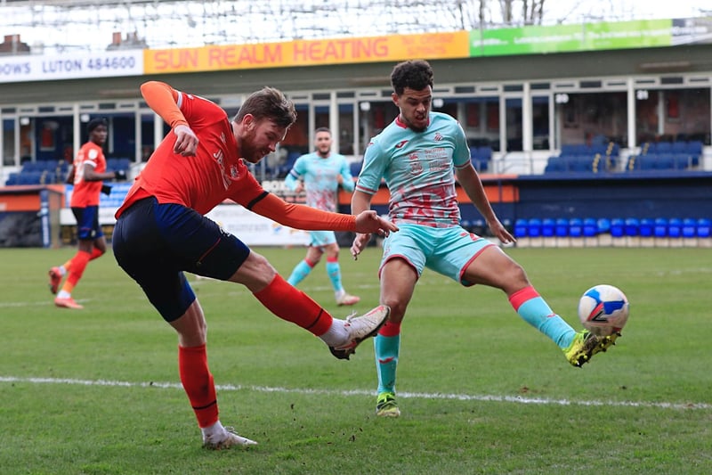 Ex-Manchester United midfielder had been offered a new deal by Luton boss Nathan Jones but decided against signing it and opted to move to League One side Portsmouth instead.