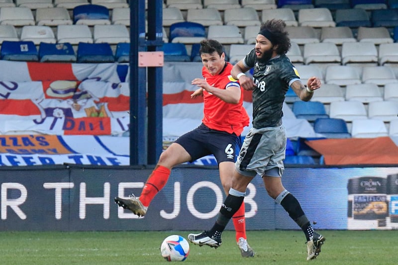 The long-serving centre back followed Collins out of Kenilworth Road by agreeing a three year contract with former Premier League side Huddersfield Town.