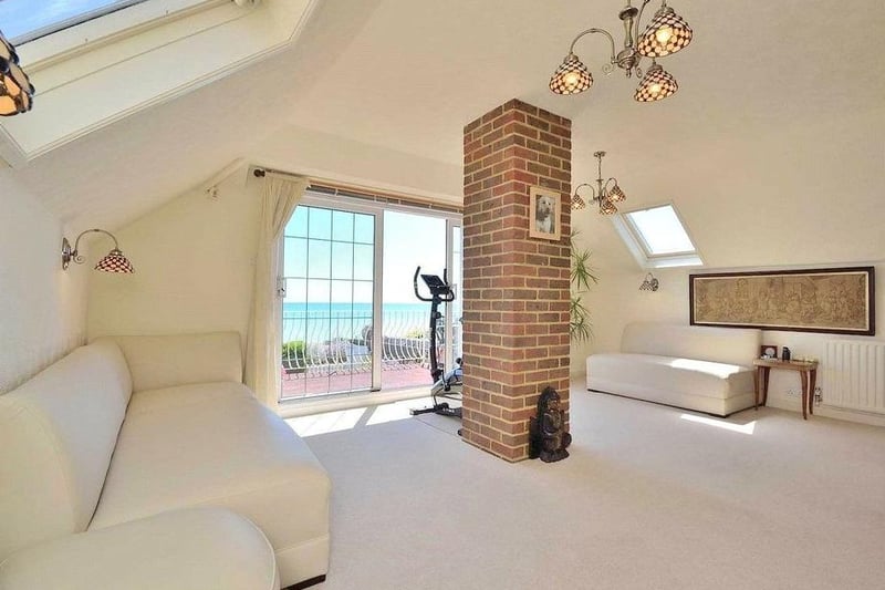 The stunning property boasts sea views and direct access to Ferring beach