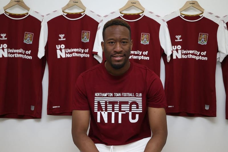 28-year-old striker was first through the door and he would be just one of four players to make the trip from Scotland to Sixfields.