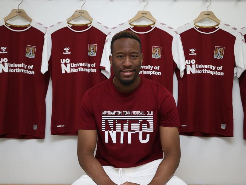 28-year-old striker was first through the door and he would be just one of four players to make the trip from Scotland to Sixfields.