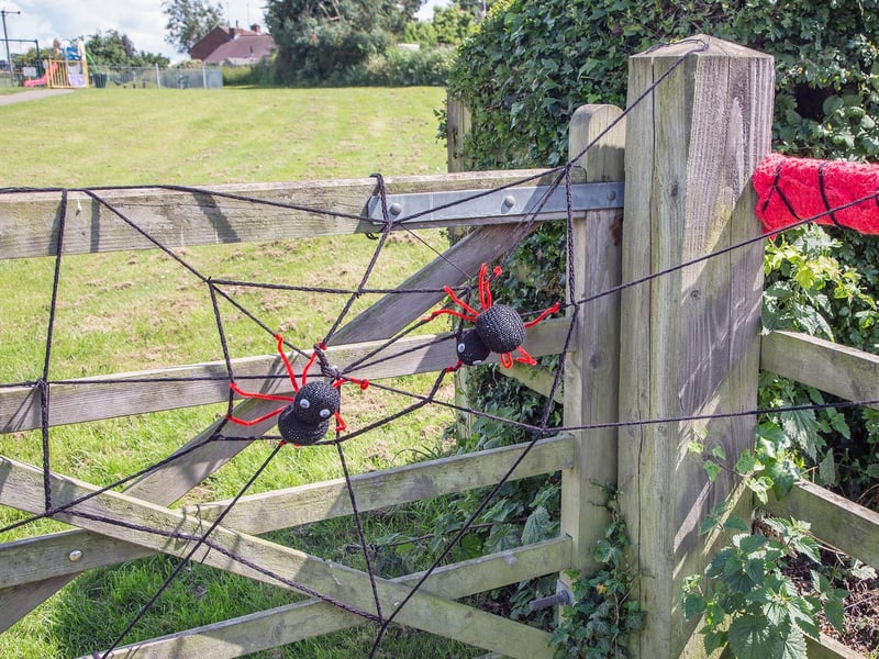 Little Harrowden yarn bombing
