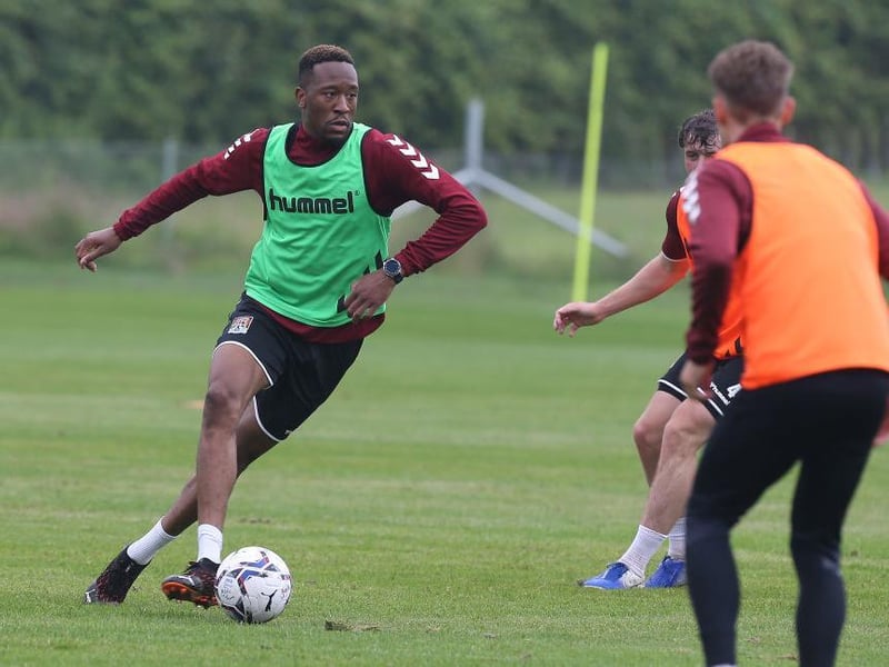 28-year-old striker was first to join the Cobblers this summer after leaving Kilmarnock.