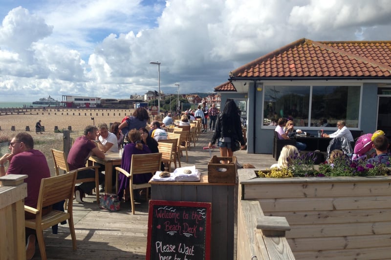 The Beach Deck in Royal Parade has views of the sea.