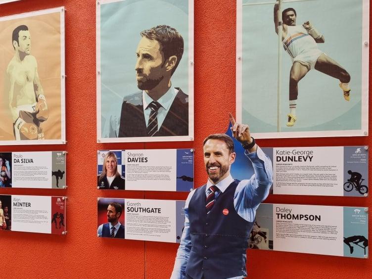 With the hall of fame at K2 Leisure Centre