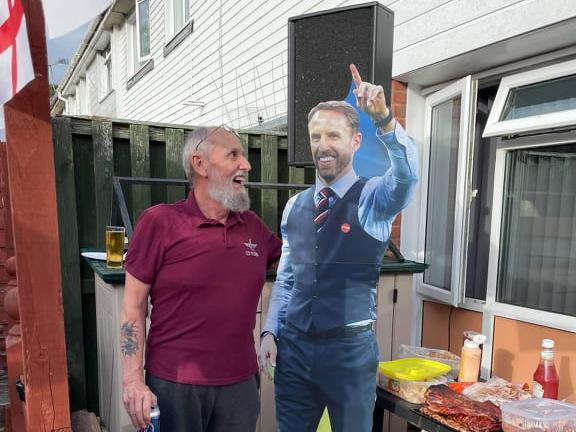 With a fan in Crawley