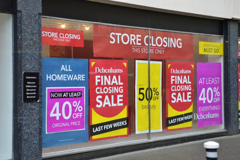 Debenhams in Hastings reopens on April 12 2021 for its closing down sale. SUS-211204-150554001