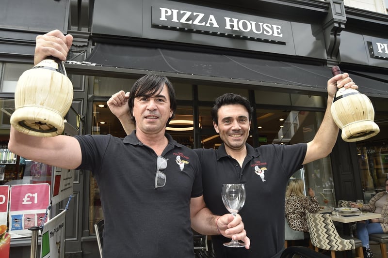 Francesco Berardini and Attilio Maruca at the Pizza House. Pictures: David Lowndes