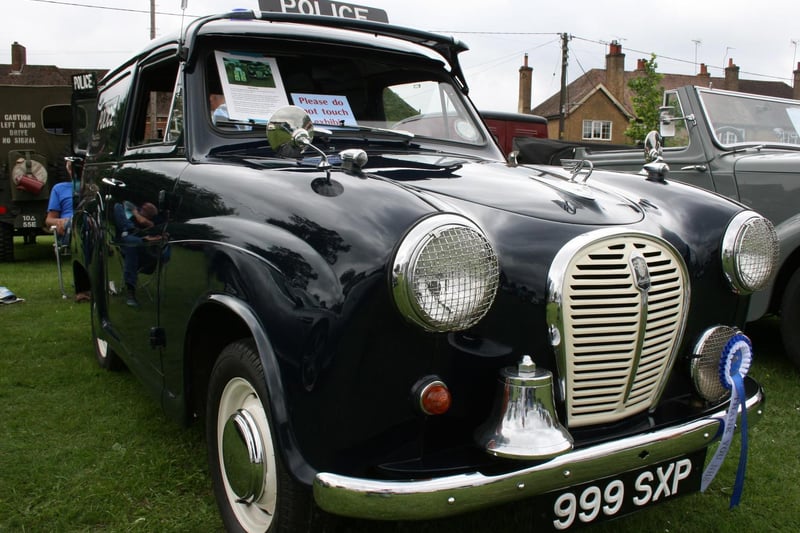 This vintage police car drew lots of interest from the crowds