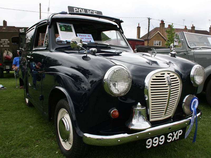 This vintage police car drew lots of interest from the crowds