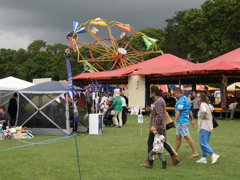 Skies were grey but the rain thankfully held off for most of the day's main events