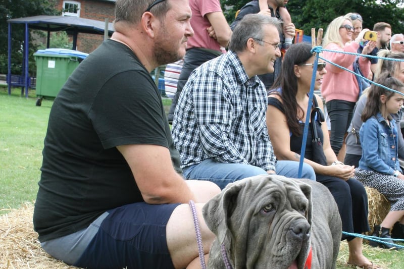 People enjoyed getting involved with the dog show