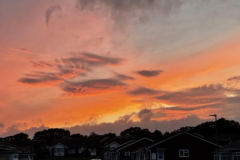 Sunset over Eastbourne, taken by David Ford with an iPhone 12. SUS-210707-130317001