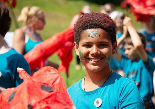 A year six primary school leaver in the afternoon parade of Lewes Moving On 2021.  Photograph: Edward Reeves Photography, Lewes
