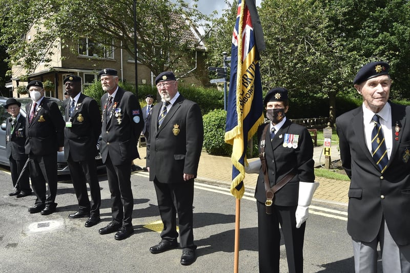 Colleagues from Royal British Legion, Peterborough Veterans Association and Peterborough Veterans Social Club attend.