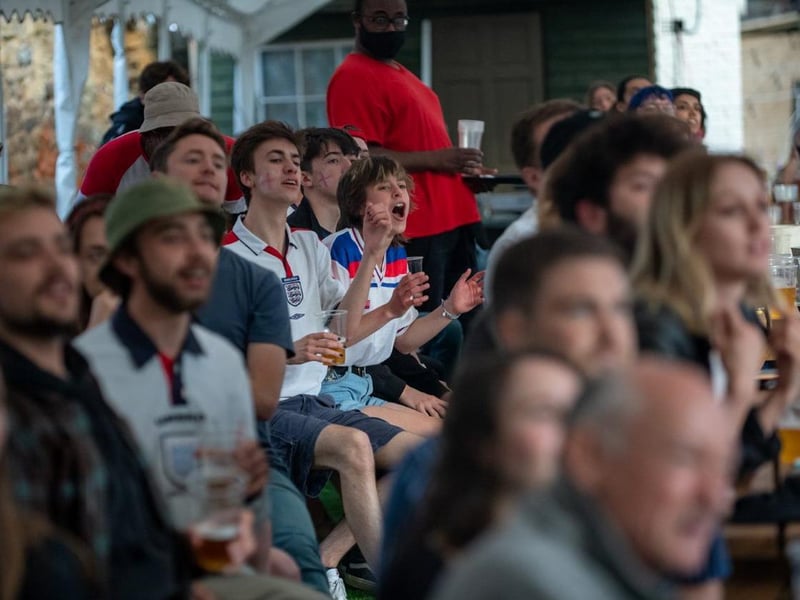 Gareth Southgate's side beat Denmark 2-1 in extra-time in front of 60,000 fans at Wembley — and plenty watching on big screens at the Black Prince