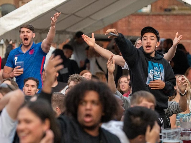 Fans kicked every ball and appealed for every free-kick