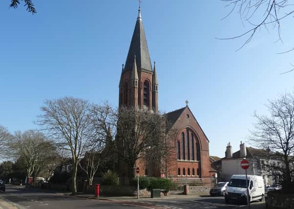 The former Grade II-listed Holy Trinity Church in Gratwicke Road, Worthing, is on the market