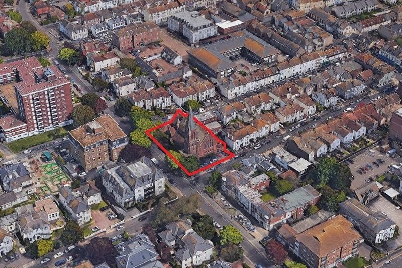 The property occupies a prominent corner position fronting Gratwicke, Shelley and Eriswell Roads in Worthing