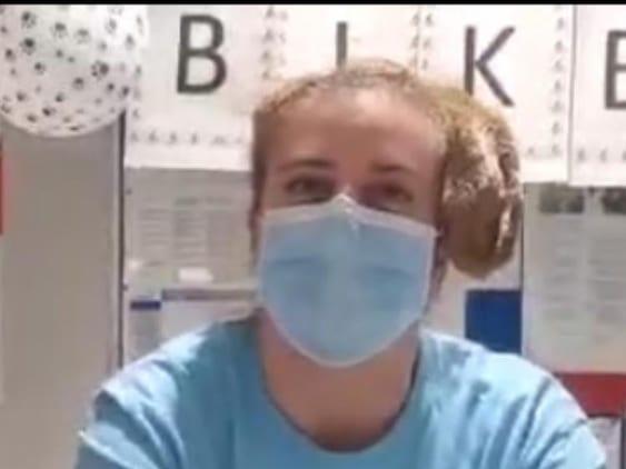 Staff nurse Victoria Smith organised the cycle with Frank Wood Funeralcare.
