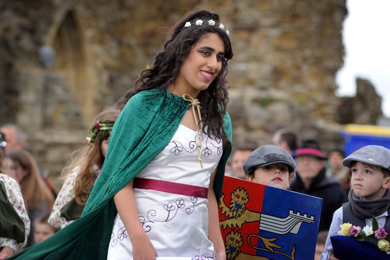 The crowning of the May Queen Sara Amini Assal at Hastings Castle on May 6 2012.

Sara Amini Assal is pictured here. SUS-210707-122733001