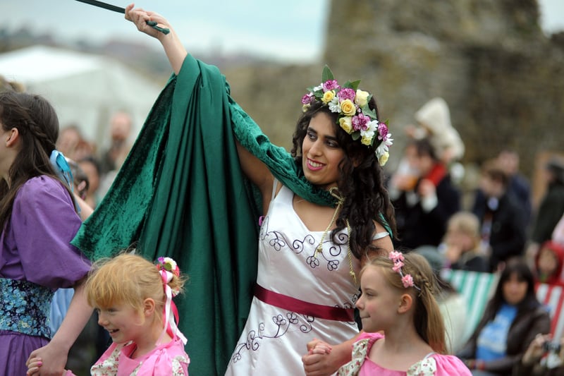 The crowning of the May Queen Sara Amini Assal at Hastings Castle on May 6 2012.

Sara Amini Assal is pictured here. SUS-210707-122553001