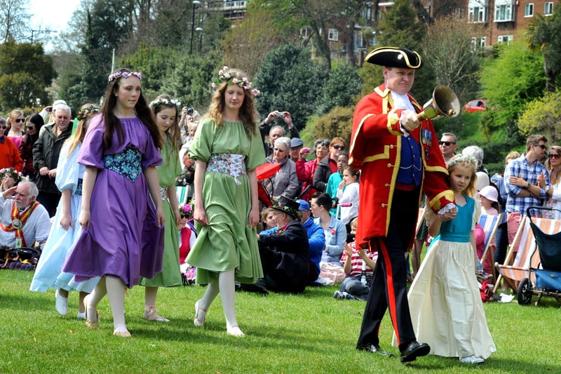 The crowning of the May Queen Sophie Mepham at Alexandra Park on May 5 2013. SUS-210707-123208001