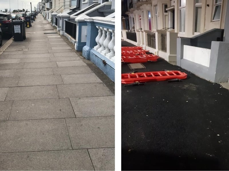 Pictures showing Eversfield Place before and after the works. Picture: Tanya Szendeffy SUS-210907-121020001