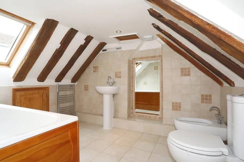 The home boasts five bathrooms.