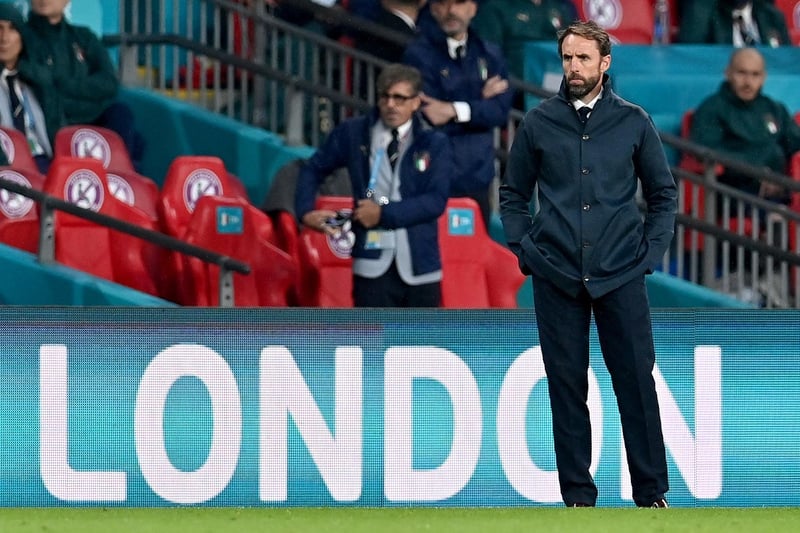 Gareth Southgate watches on