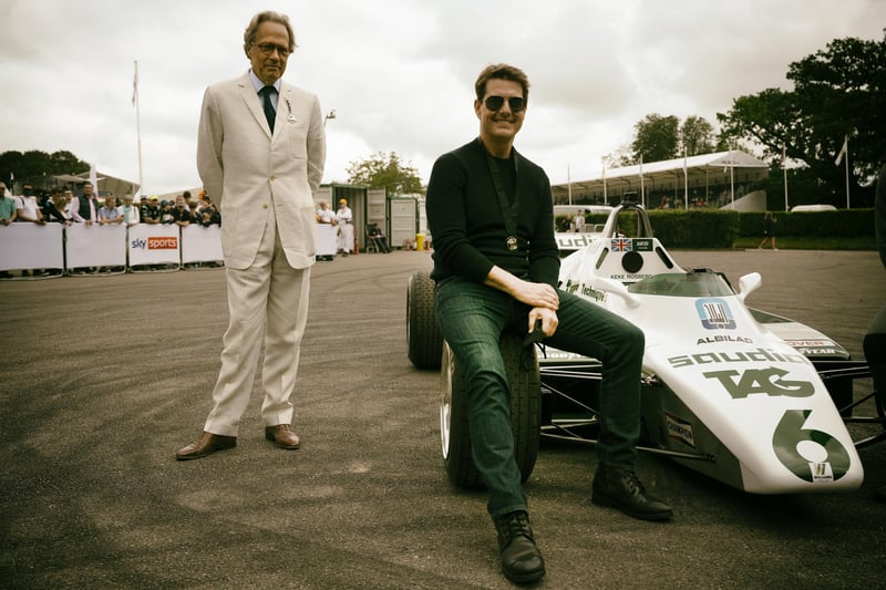 Tom Cruise pictured with the Duke of Richmond at the final day of the Goodwood Festival of Speed. Photographed by Jon Nicholson. SUS-211107-133023001