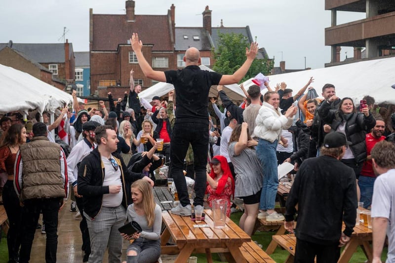 Wild scenes at the Black Prince after Luke Shaw's dramatic early goal
