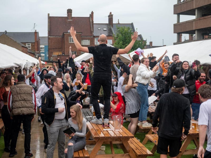 Wild scenes at the Black Prince after Luke Shaw's dramatic early goal