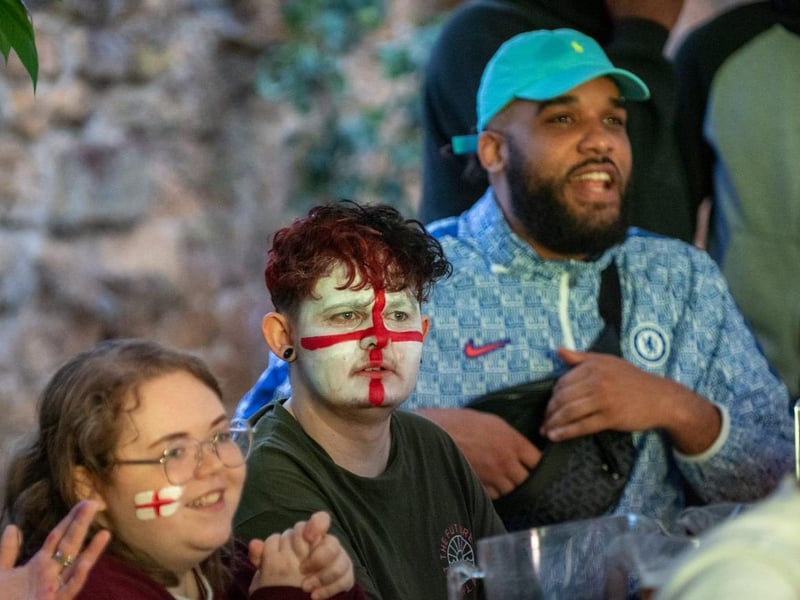 Plenty of fans went full face-paint for the final