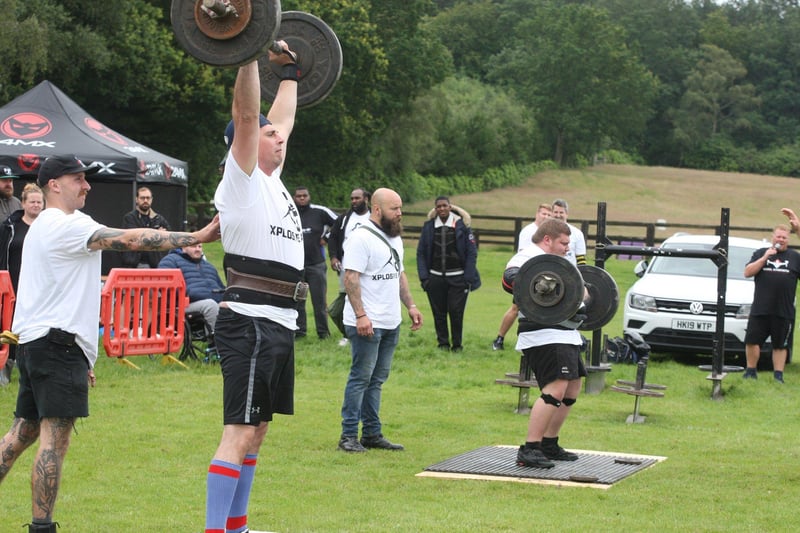 Pictures show competitors challenging to be crowned Horsham’s Strongest Man