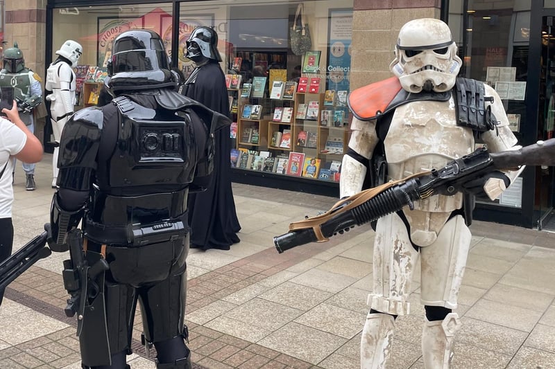 The stormtroopers were at Riverside Shopping Centre