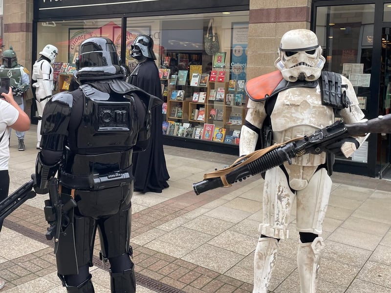 The stormtroopers were at Riverside Shopping Centre