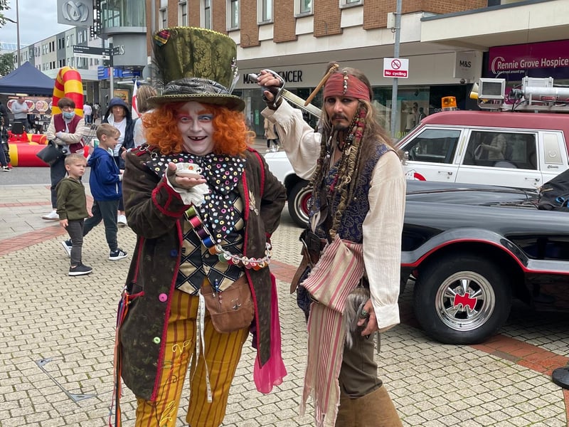 The Mad Hatter and Captain Jack Sparrow