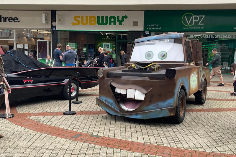 The tow mater car from the film ‘Cars
