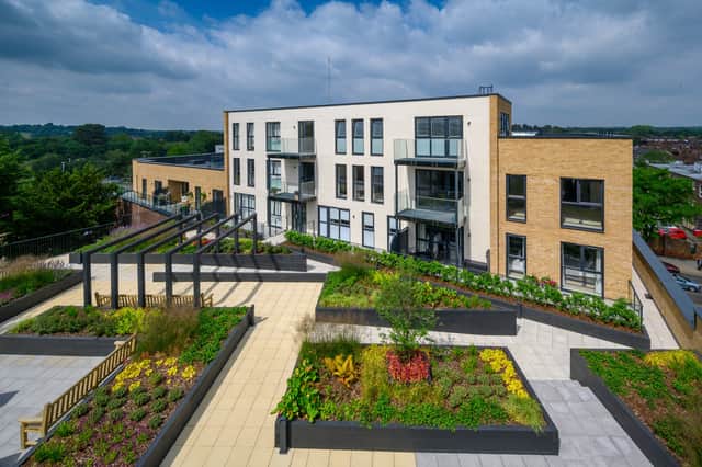 Residents at The Paperyard have exclusive access to a roof garden