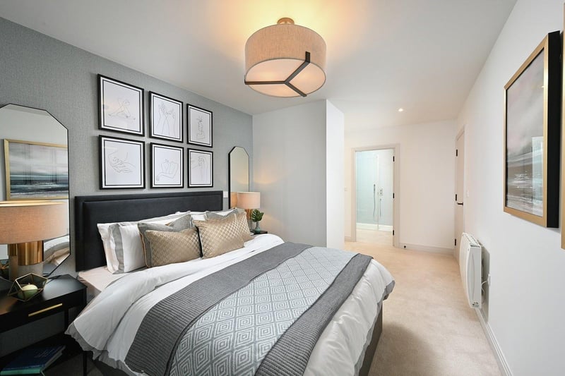 The flats offer good-sized bedrooms