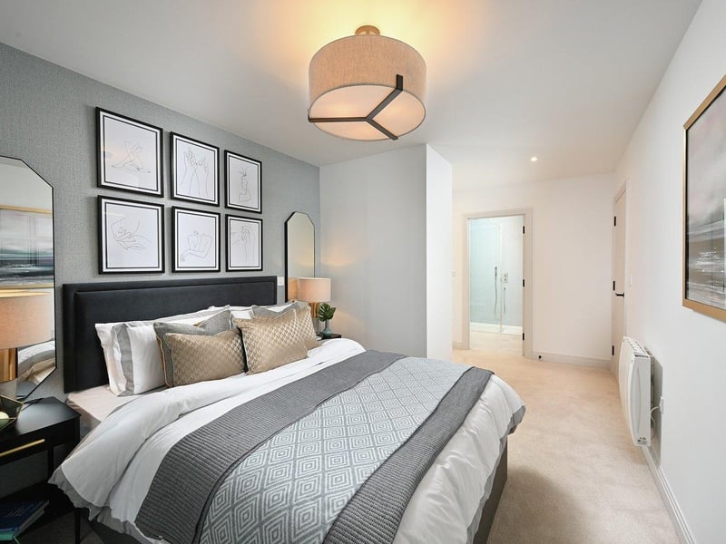 The flats offer good-sized bedrooms